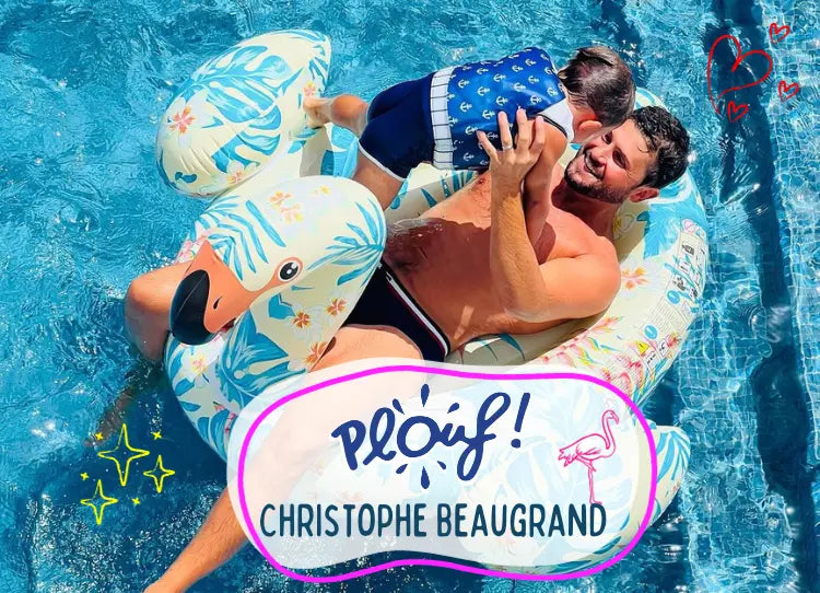Discover-the-unbelievable-aquatic-adventure-of-Christophe-Beaugrand-and-his-son-with-the-floating-jersey-Plouf Plouf